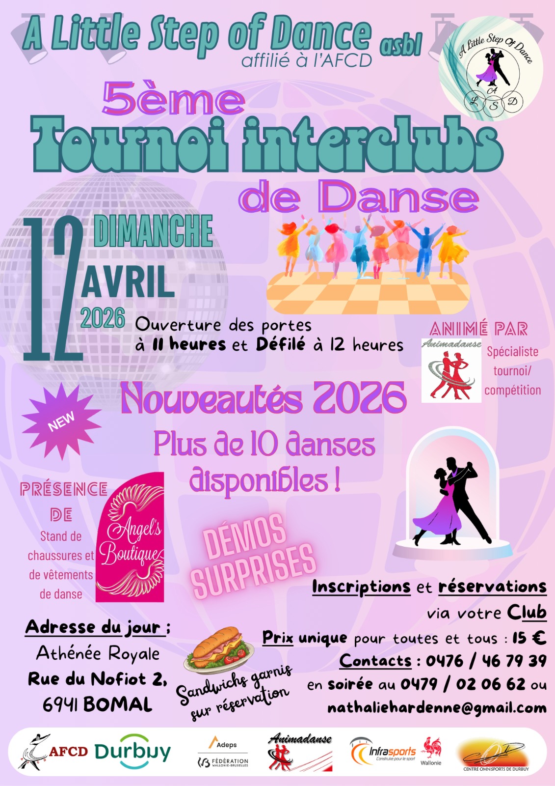 tournois de danse 2026 à Bomal